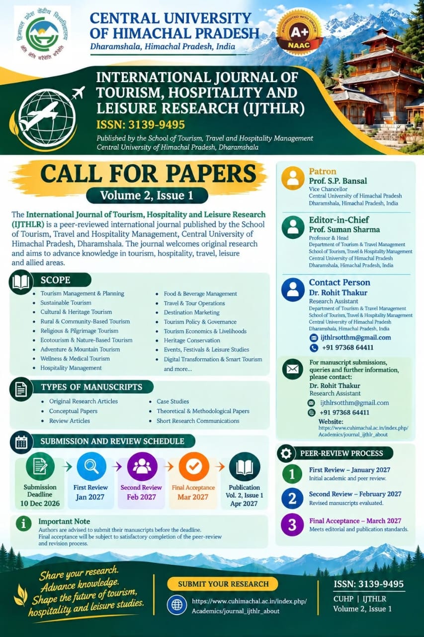 IJTHLR – Call for Paper
